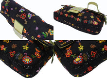 画像をギャラリービューアに読み込む, FENDI フェンディ ビーズ刺繍 マンマバケット ワンショルダーバッグ 26424 ブラック マルチカラー グリーン シルバー金具 ロゴ 美品 中古 4b006967