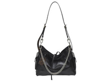 画像をギャラリービューアに読み込む, 新品未使用 LOUIS VUITTON ルイヴィトン キャリーオール バイブ MM ショルダーバッグ M25143 ラムレザー ブラック 中古 4b006968