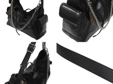 画像をギャラリービューアに読み込む, 新品未使用 LOUIS VUITTON ルイヴィトン キャリーオール バイブ MM ショルダーバッグ M25143 ラムレザー ブラック 中古 4b006968