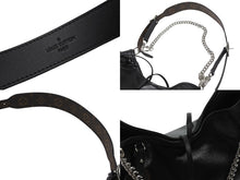 画像をギャラリービューアに読み込む, 新品未使用 LOUIS VUITTON ルイヴィトン キャリーオール バイブ MM ショルダーバッグ M25143 ラムレザー ブラック 中古 4b006968