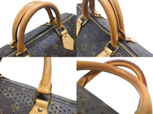 Load image into Gallery viewer, 極美品 LOUIS VUITTON ルイヴィトン モノグラム ペルフォ スピーディ30 ハンドバッグ M95181 グリーン メッシュ 中古 4b006969