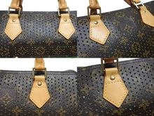Load image into Gallery viewer, 極美品 LOUIS VUITTON ルイヴィトン モノグラム ペルフォ スピーディ30 ハンドバッグ M95181 グリーン メッシュ 中古 4b006969