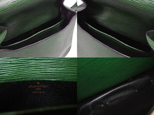 画像をギャラリービューアに読み込む, LOUIS VUITTON ルイヴィトン カルトシエール ショルダーバッグ M52244 ボルネオグリーン ゴールド金具 美品 中古 4b006982