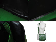 画像をギャラリービューアに読み込む, LOUIS VUITTON ルイヴィトン カルトシエール ショルダーバッグ M52244 ボルネオグリーン ゴールド金具 美品 中古 4b006982