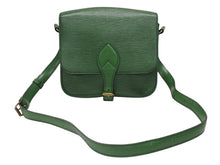 画像をギャラリービューアに読み込む, LOUIS VUITTON ルイヴィトン カルトシエール ショルダーバッグ M52244 ボルネオグリーン ゴールド金具 美品 中古 4b006982