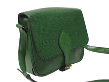 画像をギャラリービューアに読み込む, LOUIS VUITTON ルイヴィトン カルトシエール ショルダーバッグ M52244 ボルネオグリーン ゴールド金具 美品 中古 4b006982