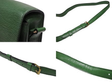 画像をギャラリービューアに読み込む, LOUIS VUITTON ルイヴィトン カルトシエール ショルダーバッグ M52244 ボルネオグリーン ゴールド金具 美品 中古 4b006982