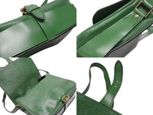 画像をギャラリービューアに読み込む, LOUIS VUITTON ルイヴィトン カルトシエール ショルダーバッグ M52244 ボルネオグリーン ゴールド金具 美品 中古 4b006982