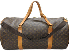 画像をギャラリービューアに読み込む, LOUIS VUITTON ルイヴィトン ボストンバッグ サックポロション 2WAY M41222 ゴールド金具 ブラウン 美品 中古 4b006988