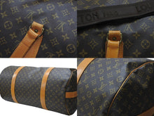 画像をギャラリービューアに読み込む, LOUIS VUITTON ルイヴィトン ボストンバッグ サックポロション 2WAY M41222 ゴールド金具 ブラウン 美品 中古 4b006988