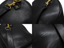 画像をギャラリービューアに読み込む, CHANEL シャネル ココマーク 2WAYバッグ ボストンバッグ ショルダーバッグ 3番台 キャビアスキン ブラック ゴールド金具 美品 中古 4b006989