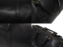 画像をギャラリービューアに読み込む, CHANEL シャネル ココマーク 2WAYバッグ ボストンバッグ ショルダーバッグ 3番台 キャビアスキン ブラック ゴールド金具 美品 中古 4b006989