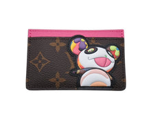 画像をギャラリービューアに読み込む, 未使用 LOUIS VUITTON ルイヴィトン LV×TM カードケース ポルト カルト サーンプル モノグラム パンダ M13439 ブラウン ピンク中古 4b006990