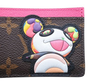 画像をギャラリービューアに読み込む, 未使用 LOUIS VUITTON ルイヴィトン LV×TM カードケース ポルト カルト サーンプル モノグラム パンダ M13439 ブラウン ピンク中古 4b006990