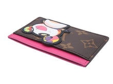 画像をギャラリービューアに読み込む, 未使用 LOUIS VUITTON ルイヴィトン LV×TM カードケース ポルト カルト サーンプル モノグラム パンダ M13439 ブラウン ピンク中古 4b006990