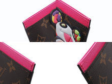 画像をギャラリービューアに読み込む, 未使用 LOUIS VUITTON ルイヴィトン LV×TM カードケース ポルト カルト サーンプル モノグラム パンダ M13439 ブラウン ピンク中古 4b006990
