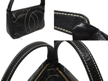 画像をギャラリービューアに読み込む, 極美品 CHANEL シャネル ワイルドステッチ ワンショルダーバッグ 9番台 ココマーク キャビアスキン ブラック ゴールド金具 中古 4b006992