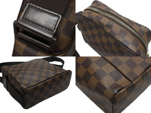 画像をギャラリービューアに読み込む, 極美品 LOUIS VUITTON ルイヴィトン ショルダーバッグ オラフPM ダミエキャンバス ブラウン N41442 中古 4b006994