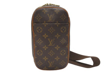 画像をギャラリービューアに読み込む, LOUIS VUITTON ルイヴィトン モノグラム ポシェット ガンジュ ボディバッグ M51870 ブラウン ゴールド金具 美品 中古 4b006997