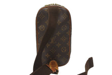 画像をギャラリービューアに読み込む, LOUIS VUITTON ルイヴィトン モノグラム ポシェット ガンジュ ボディバッグ M51870 ブラウン ゴールド金具 美品 中古 4b006997