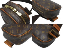 画像をギャラリービューアに読み込む, LOUIS VUITTON ルイヴィトン モノグラム ポシェット ガンジュ ボディバッグ M51870 ブラウン ゴールド金具 美品 中古 4b006997