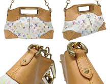 Load image into Gallery viewer, LOUIS VUITTON ルイヴィトン モノグラムマルチカラー ジュディPM 村上隆 ハンドバッグ M40257 ホワイト 美品 中古 4b006998