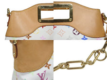 Load image into Gallery viewer, LOUIS VUITTON ルイヴィトン モノグラムマルチカラー ジュディPM 村上隆 ハンドバッグ M40257 ホワイト 美品 中古 4b006998