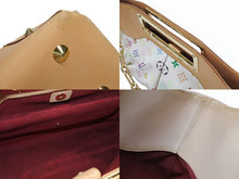 Load image into Gallery viewer, LOUIS VUITTON ルイヴィトン モノグラムマルチカラー ジュディPM 村上隆 ハンドバッグ M40257 ホワイト 美品 中古 4b006998
