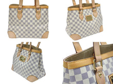 Load image into Gallery viewer, LOUIS VUITTON ルイヴィトン ハンドバッグ N51207 ハムステッドPM ホワイト ダミエアズールキャンバス 美品 中古 4b006999