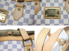 Load image into Gallery viewer, LOUIS VUITTON ルイヴィトン ハンドバッグ N51207 ハムステッドPM ホワイト ダミエアズールキャンバス 美品 中古 4b006999