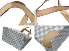 Load image into Gallery viewer, LOUIS VUITTON ルイヴィトン ハンドバッグ N51207 ハムステッドPM ホワイト ダミエアズールキャンバス 美品 中古 4b006999