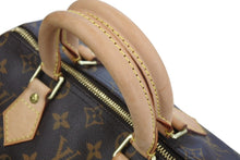 画像をギャラリービューアに読み込む, LOUIS VUITTON ルイヴィトン スピーディ25 ハンドバッグ M41109 モノグラム PVC レザー ブラウン ゴールド金具 美品 中古 4b007002