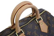 画像をギャラリービューアに読み込む, LOUIS VUITTON ルイヴィトン スピーディ25 ハンドバッグ M41109 モノグラム PVC レザー ブラウン ゴールド金具 美品 中古 4b007002