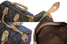 画像をギャラリービューアに読み込む, LOUIS VUITTON ルイヴィトン スピーディ25 ハンドバッグ M41109 モノグラム PVC レザー ブラウン ゴールド金具 美品 中古 4b007002