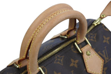 画像をギャラリービューアに読み込む, LOUIS VUITTON ルイヴィトン スピーディ25 ハンドバッグ M41109 モノグラム PVC レザー ブラウン ゴールド金具 美品 中古 4b007002