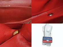 画像をギャラリービューアに読み込む, CHANEL シャネル マトラッセ25 チェーンショルダー ショルダーバッグ Wフラップ 22番台 ラムスキン トリコロールカラー シルバー金具 美品 中古 4b007004