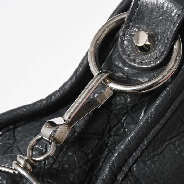 BALENCIAGA バレンシアガ クラシック ミニ シティ 2WAY ショルダーバッグ 300295 ダークグレー シルバー金具 良品 中古 4a007007