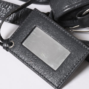 BALENCIAGA バレンシアガ クラシック ミニ シティ 2WAY ショルダーバッグ 300295 ダークグレー シルバー金具 良品 中古 4a007007