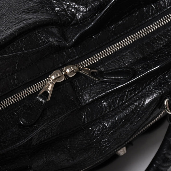 BALENCIAGA バレンシアガ ザ ジャイアントシティ 2WAY ハンドバッグ 281770 ショルダーバッグ ブラック シルバー金具 美品 中古 4a007005