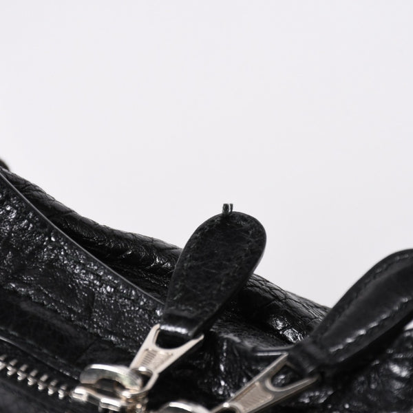 BALENCIAGA バレンシアガ ザ ジャイアントシティ 2WAY ハンドバッグ 281770 ショルダーバッグ ブラック シルバー金具 美品 中古 4a007005
