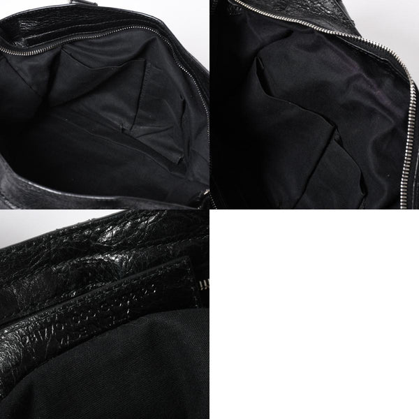 BALENCIAGA バレンシアガ ザ ジャイアントシティ 2WAY ハンドバッグ 281770 ショルダーバッグ ブラック シルバー金具 美品 中古 4a007005