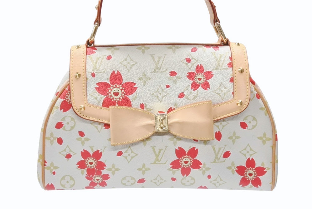Very Good Condition LOUIS VUITTON Sac Retro PM Handbag Monogram Cherry Blossom Takashi Murakami M92014 Used 4b007005