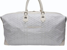 画像をギャラリービューアに読み込む, 極美品 GOYARD ゴヤール ボーイング 65 ヘリンボーン PVC レザー ボストンバッグ ホワイト 中古 4b007009