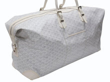 画像をギャラリービューアに読み込む, 極美品 GOYARD ゴヤール ボーイング 65 ヘリンボーン PVC レザー ボストンバッグ ホワイト 中古 4b007009