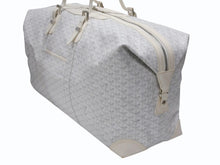 画像をギャラリービューアに読み込む, 極美品 GOYARD ゴヤール ボーイング 65 ヘリンボーン PVC レザー ボストンバッグ ホワイト 中古 4b007009