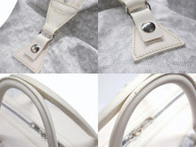 画像をギャラリービューアに読み込む, 極美品 GOYARD ゴヤール ボーイング 65 ヘリンボーン PVC レザー ボストンバッグ ホワイト 中古 4b007009