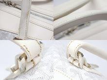 画像をギャラリービューアに読み込む, 極美品 GOYARD ゴヤール ボーイング 65 ヘリンボーン PVC レザー ボストンバッグ ホワイト 中古 4b007009