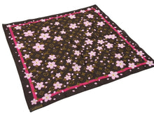 画像をギャラリービューアに読み込む, 極美品 LOUIS VUITTON ルイヴィトン LV × TM カレ モノグラム チェリーブロッサム スカーフ 村上隆 マロン M71920 中古 4b007010