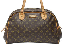 Load image into Gallery viewer, 極美品 LOUIS VUITTON ルイヴィトン モントルグイユGM ハンドバッグ M95566 ブラウン PVC レザー ゴールド金具 中古 4b007014
