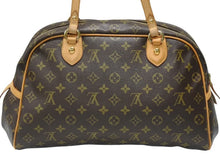 Load image into Gallery viewer, 極美品 LOUIS VUITTON ルイヴィトン モントルグイユGM ハンドバッグ M95566 ブラウン PVC レザー ゴールド金具 中古 4b007014